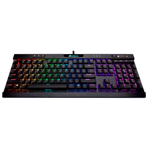 Teclado mecánico para juegos Corsair K70 RGB MK.2 Low Profile RAPIDFIRE CHERRY MX LP Speed